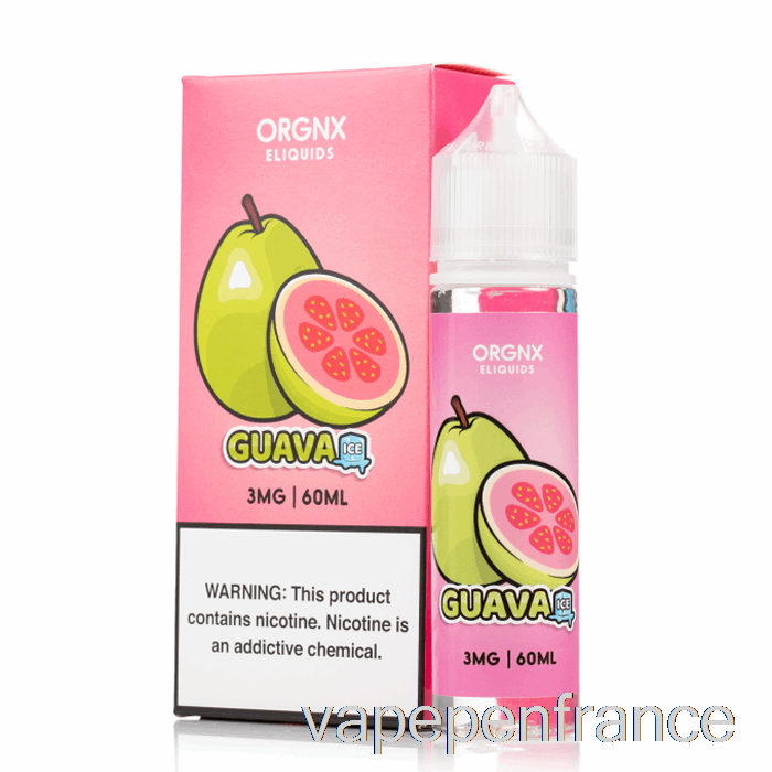 Glace à La Goyave - E-liquide Orgnx - 60 Ml 0 Mg Stylo Vape